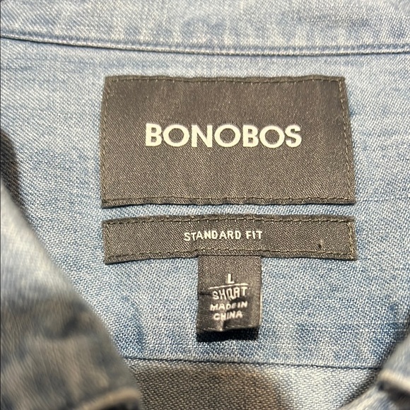Bonobos Blue (Denim) Casual Button Down Long Sleeve Shirt Business Casual L EUC - Picture 3 of 7